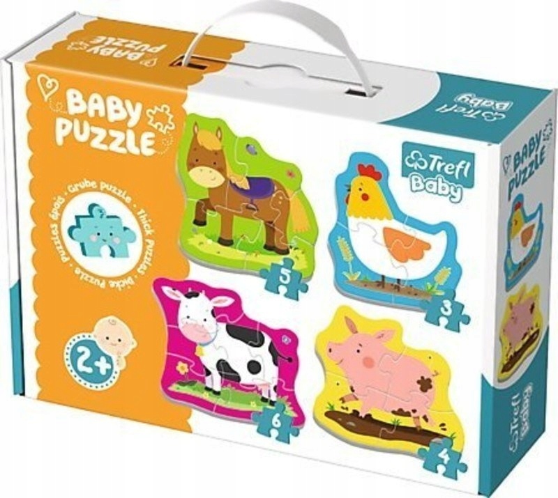 Trefl Puzzle Baby Classic Zwierzęta na Wsi 36070-Zdjęcie-0