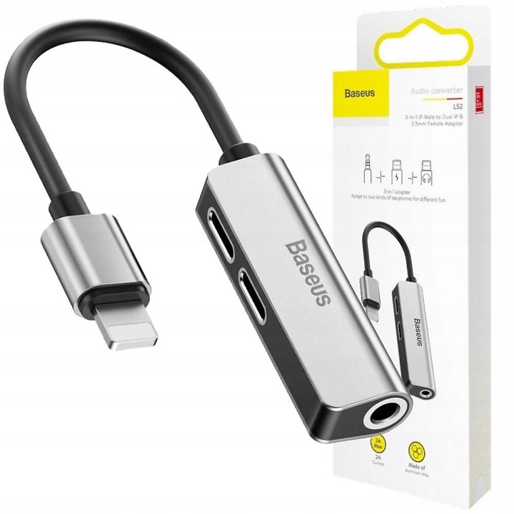 

Baseus Adapter Z Lightning Na 2X Lightning Jack