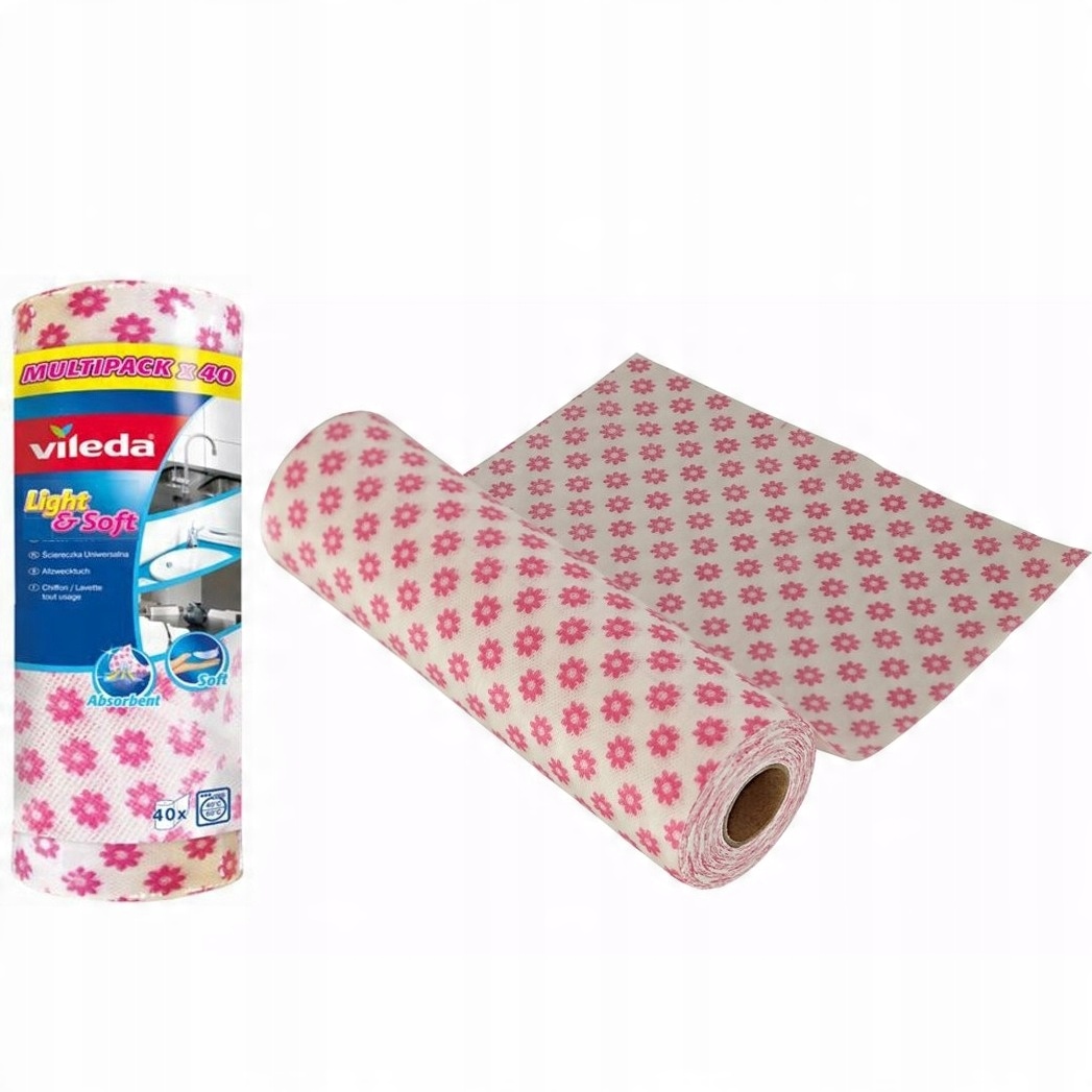 

Vileda Light Soft Ścierka Ściereczka Rolka 40 Szt.