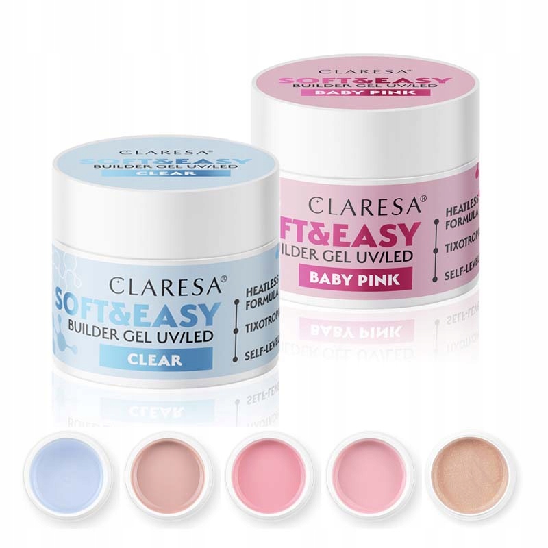 

1+1 żel budujący Claresa do paznokci Soft&Easy