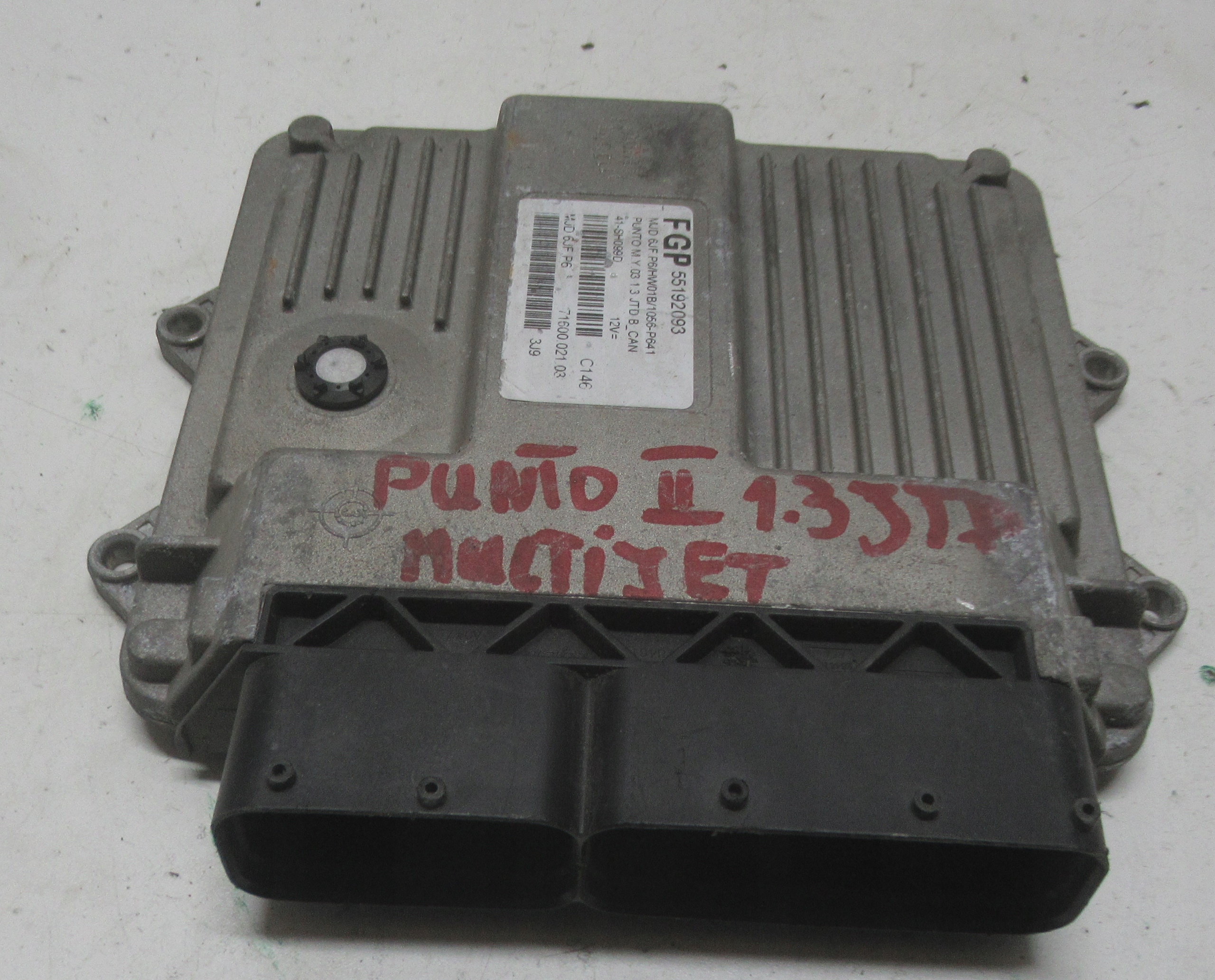 FIAT PUNTO 2 II 1.3 JTD 55192093 computer control unit of the engine