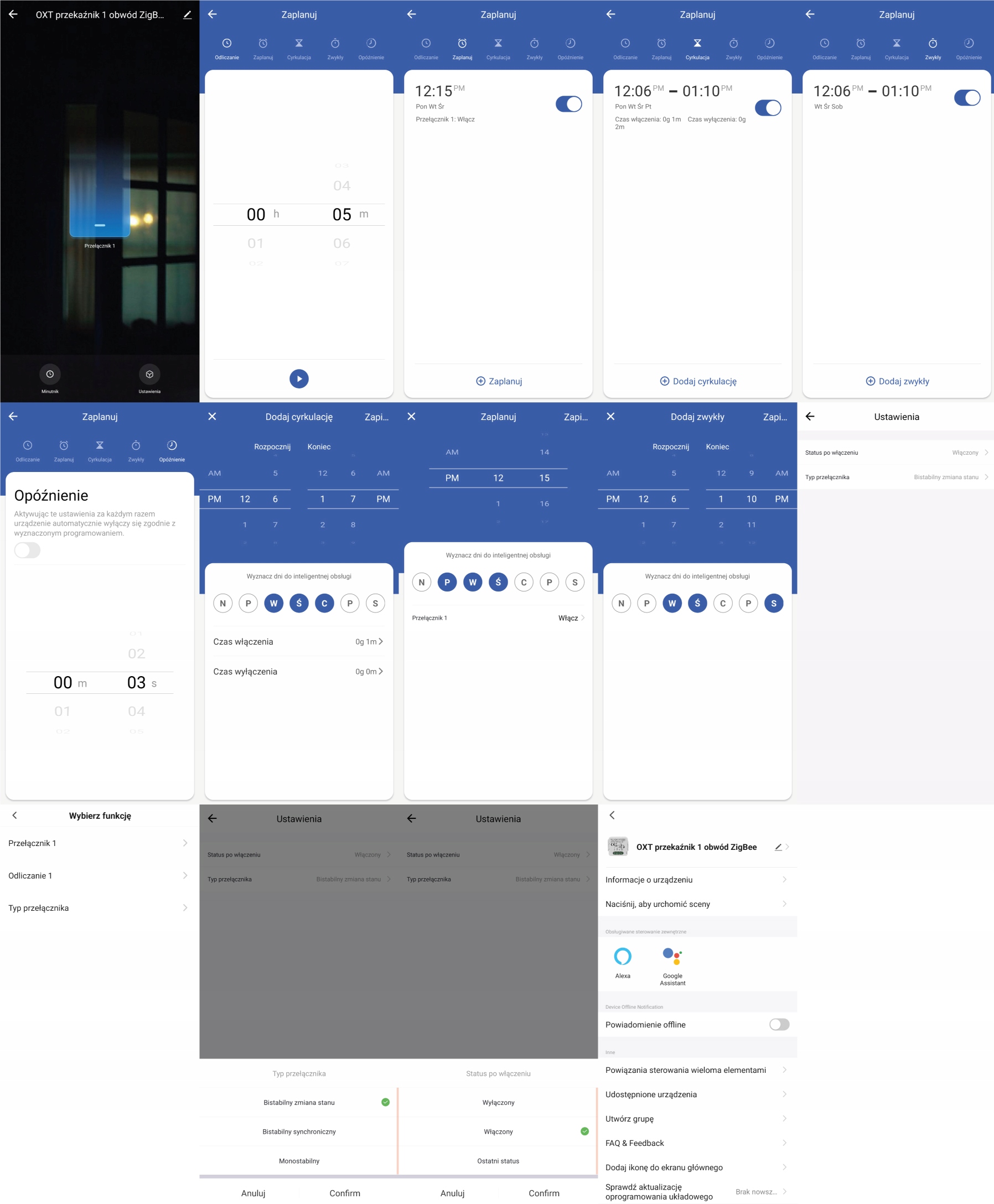 Moduł OXT Inteligentny mini przekaźnik beznapięciowy ZigBee TUYA Smart Komunikacja ZigBee