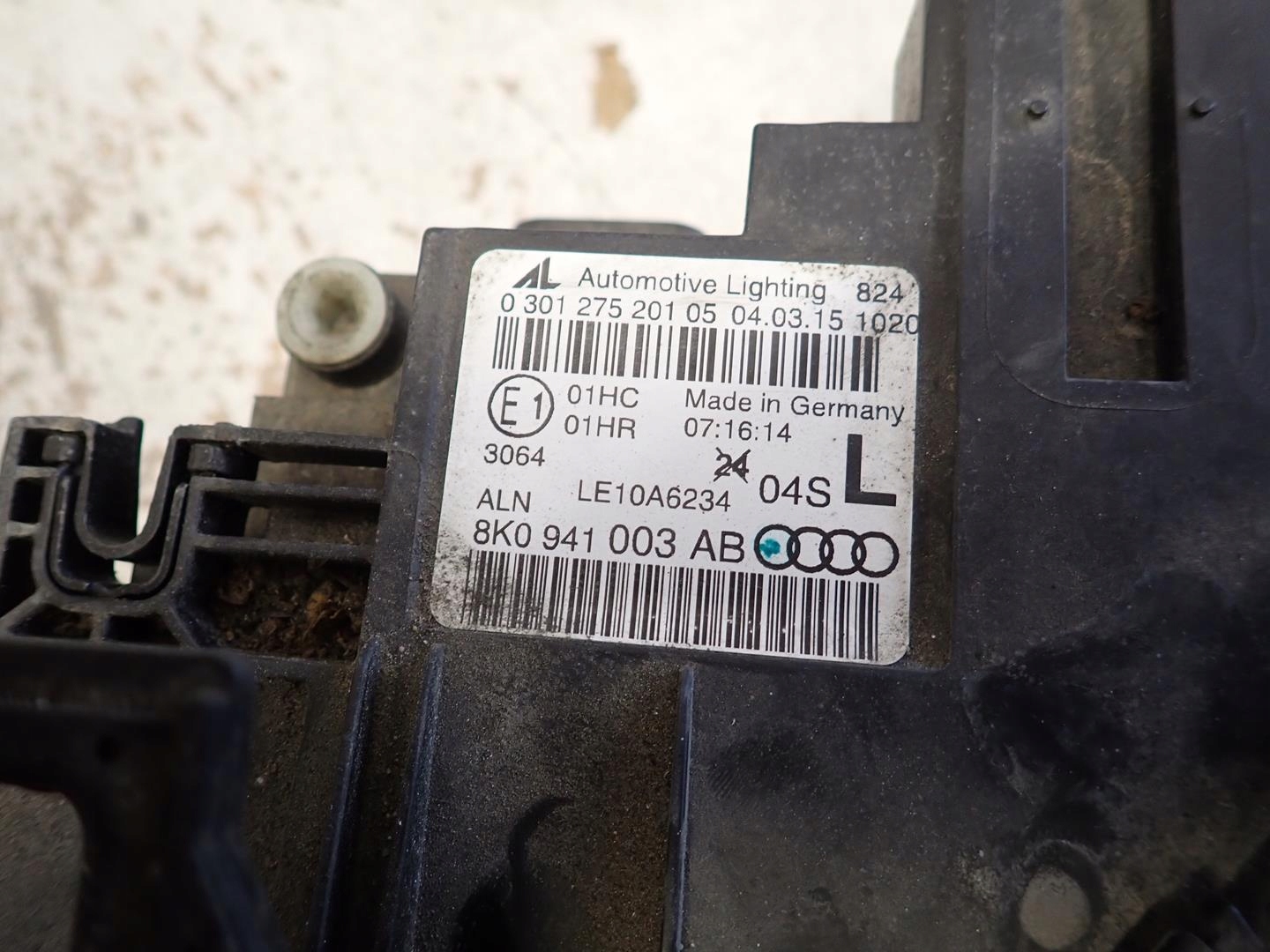light front front left AUDI A4 B8 LIFT 2012- 8K0941003AB