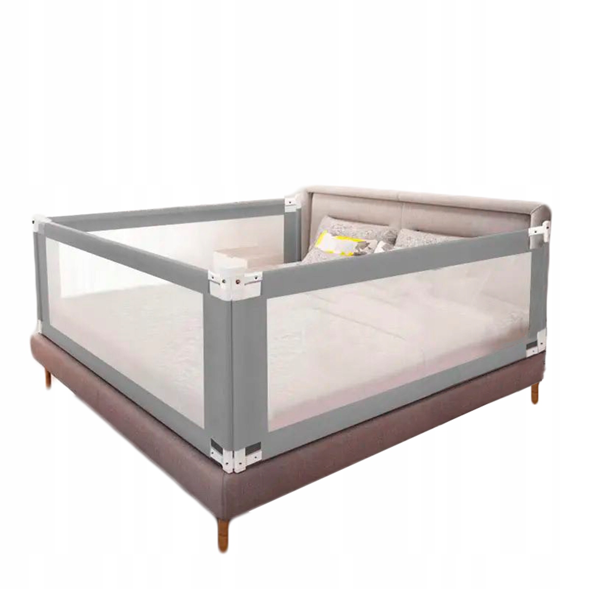 Barierka ochronna na łóżku 200*160cm. 3 strony .Lapchu