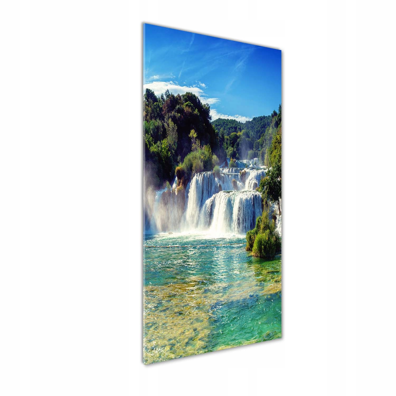 

Foto obraz akrylowy do salonu Wodospad Krka 50x125