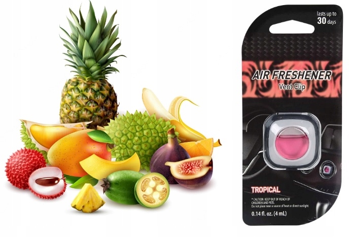 Tropik Zapach Do Samochodu Do Kratki Nawiewu