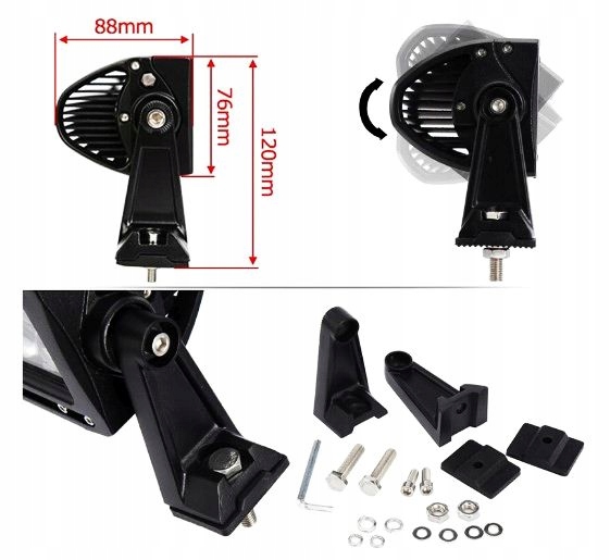 LAMPA ROBOCZA LIGHTBAR 60 LED SOCZEWKOWA OFF ROAD Part manufacturer Other