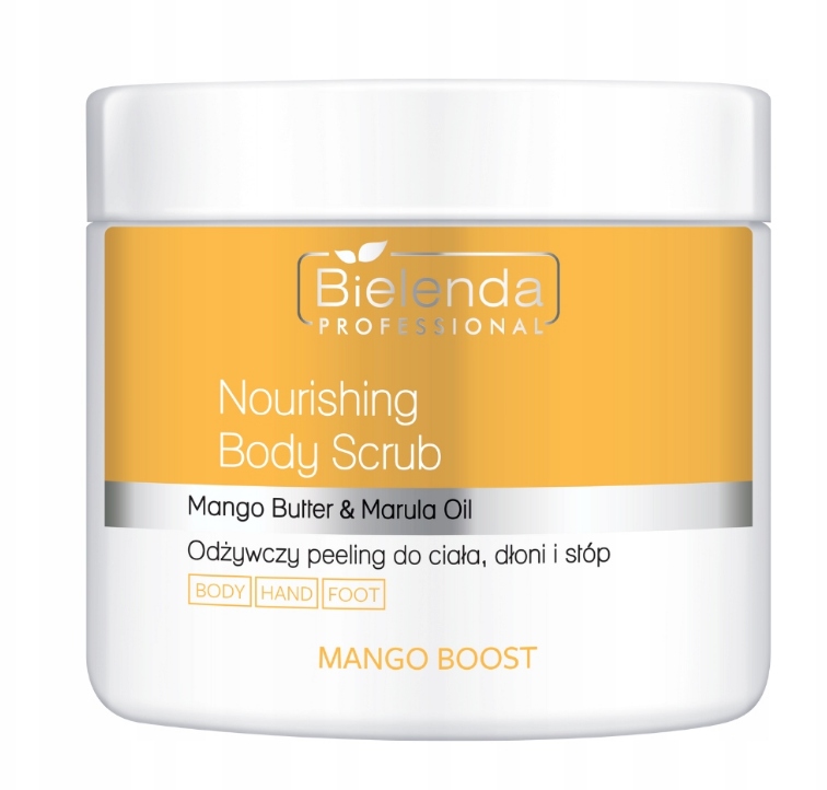 BIELENDA Mango Boost Odżywczy peeling do ciała, dłoni i stóp 550g