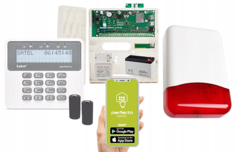 Alarm Satel Perfecta 64 M Zestaw Do Domu Aplikacja Android Lte Syrena