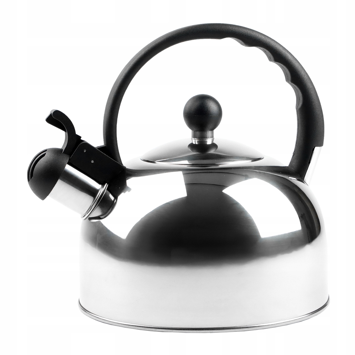 CZAJNIK TRADYCYJNY Z GWIZDKIEM DUŻY STALOWY Z RĄCZKĄ 2 L INDUKCJA GAZ