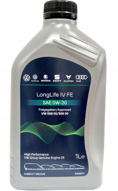 Vw Longlife IV Fe 0W20 GS60577M2EUR Vw 508.00/509.00 1L