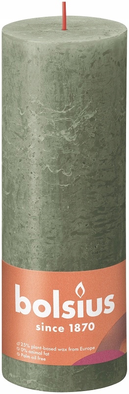 

Bolsius Świeca Rustic Shine 190/68 Zielona Oliwka