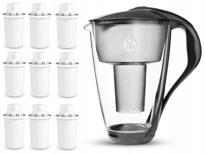 SZKLANY DZBANEK FILTRUJĄCY DAFI CRYSTAL 9 FILTRY