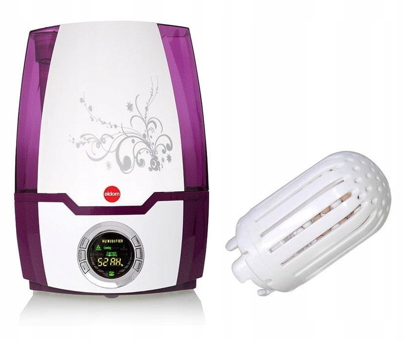Nawilżacz powietrza Eldom NU5 Jonizator Higrometr 1 Filtr W Zestawi