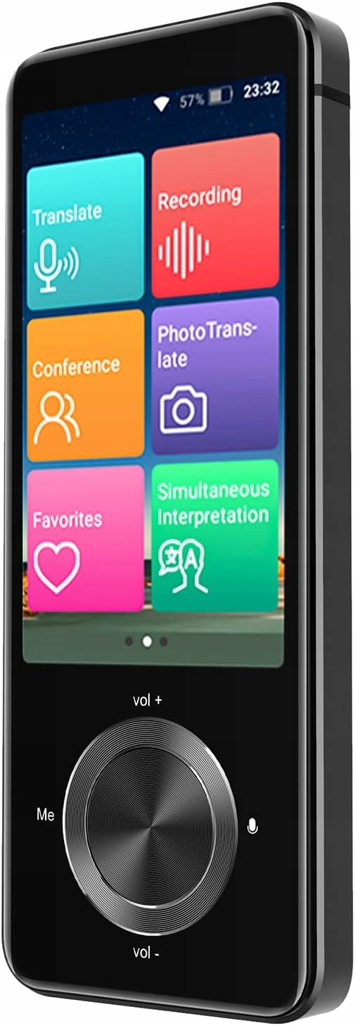 Přenosný hlasový překladač Bisofice 137 jazyků, 3palcový dotykový displej