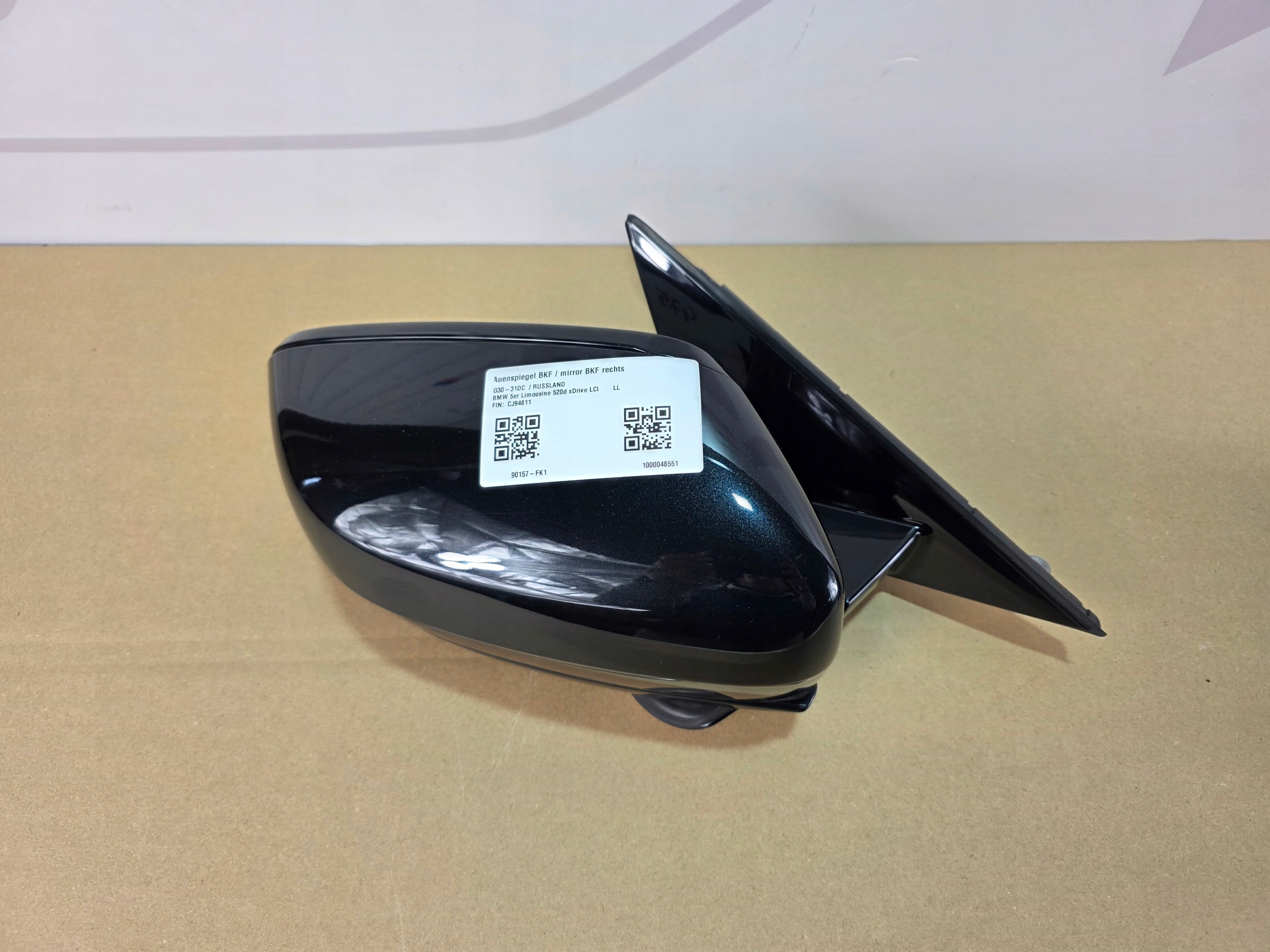 mirror right BMW 5 G30 LCI 5PIN SHADOWLINE 475