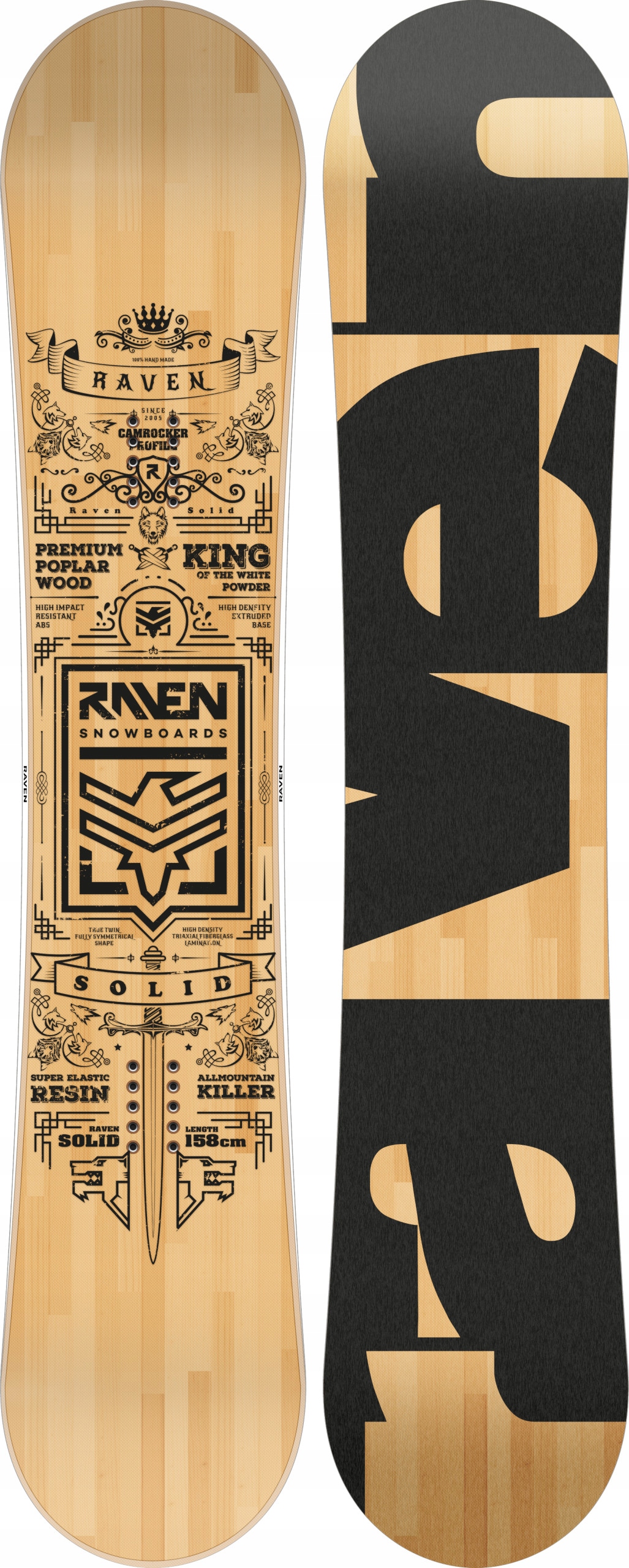 Zestaw Snowboard RAVEN Solid Classic 162cm Wide + King + buty Target MOZ Kod producenta 120910