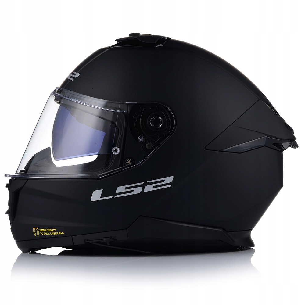KASK MOTOCYKLOWY LS2 FF808 STORM II CZARNY MĘSKI BLENDA + ZŁOTA SZYBA Typ Integralne / Pełne