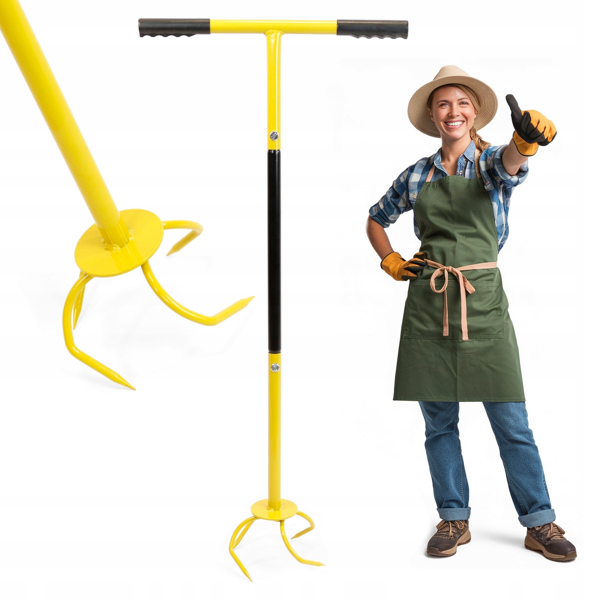 КУЛЬТИВАТОР РУЧНОЙ РАЗБРЫЗГИВАТЕЛЬ ПОЧВЫ САДОВЫЙ АЭРАТОР СОРНЯКОВ КУЛЬТИВАТОР