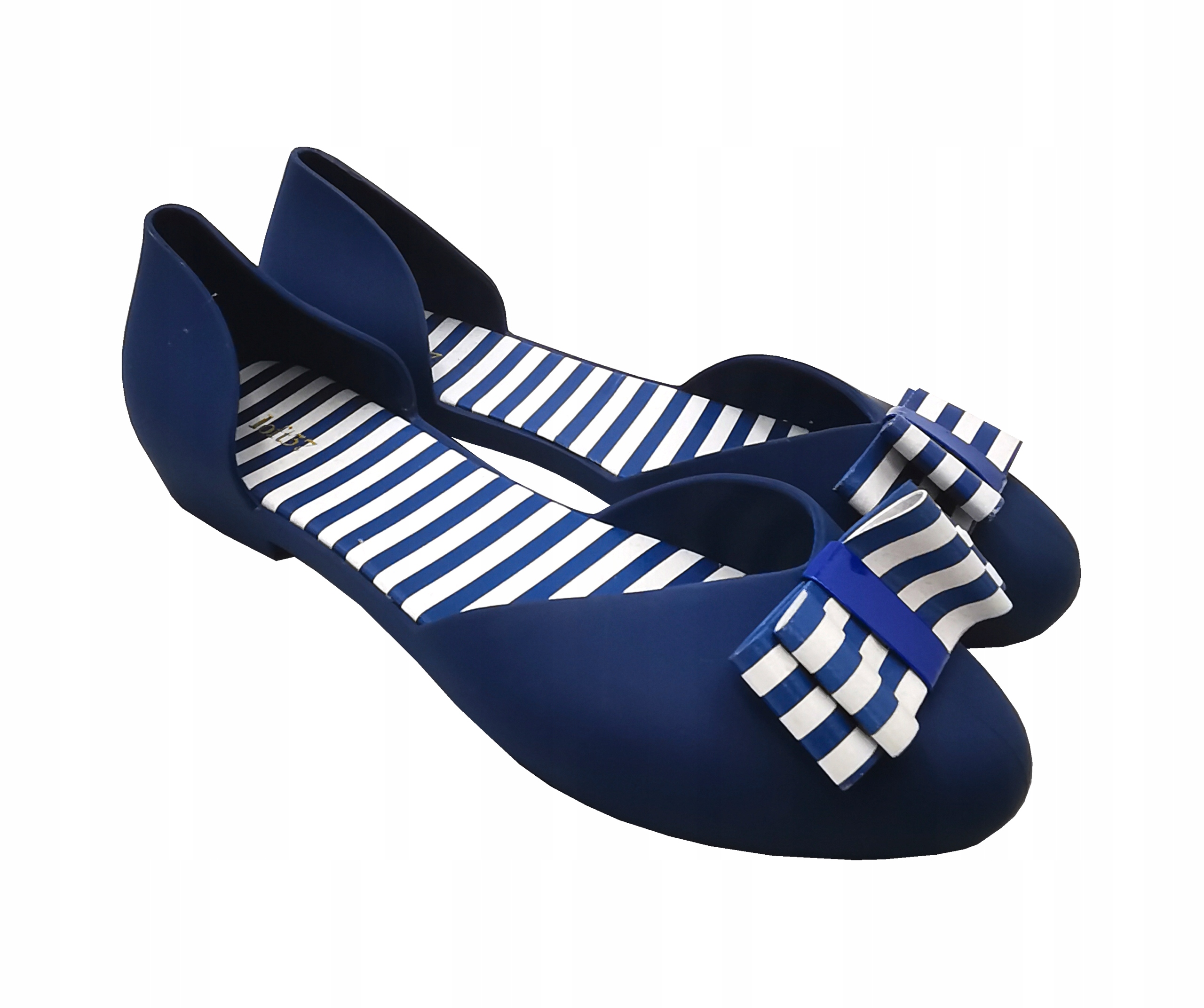 

Baleriny damskie gumowe niebieskie paski 36 loft37