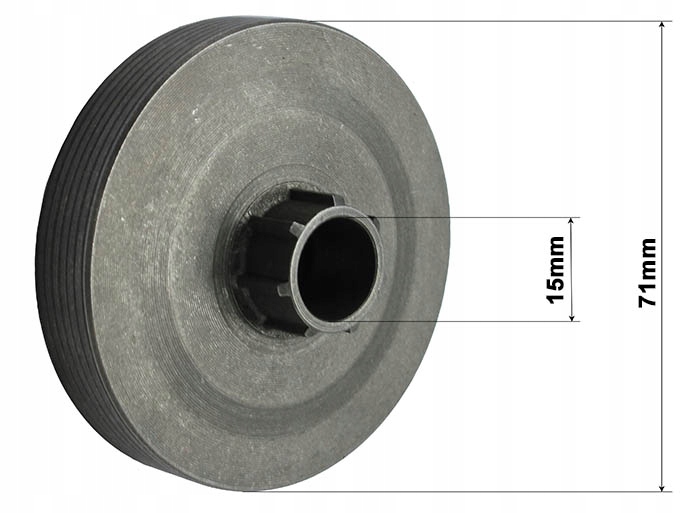 KOSZ BĘBEN Z ZĘBATKĄ PŁYWAJĄCĄ SPRZĘGŁO PIŁA SPAL. Rodzaj bęben