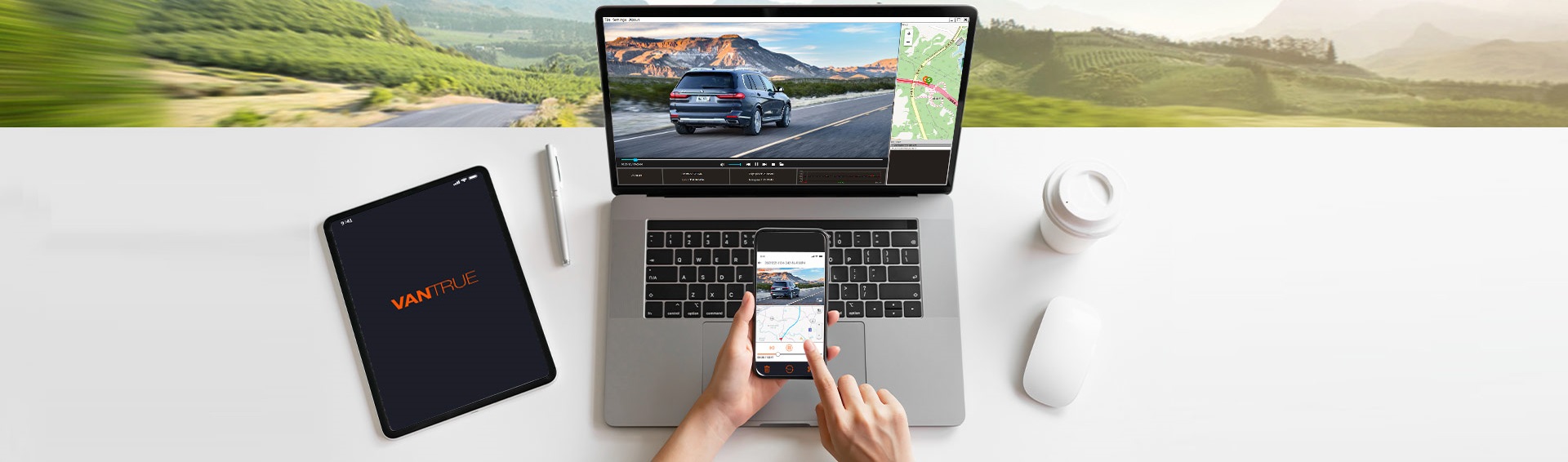 REJESTRATOR VANTRUE E1 2,5K GPS PILOT + ACC +128GB Model E1