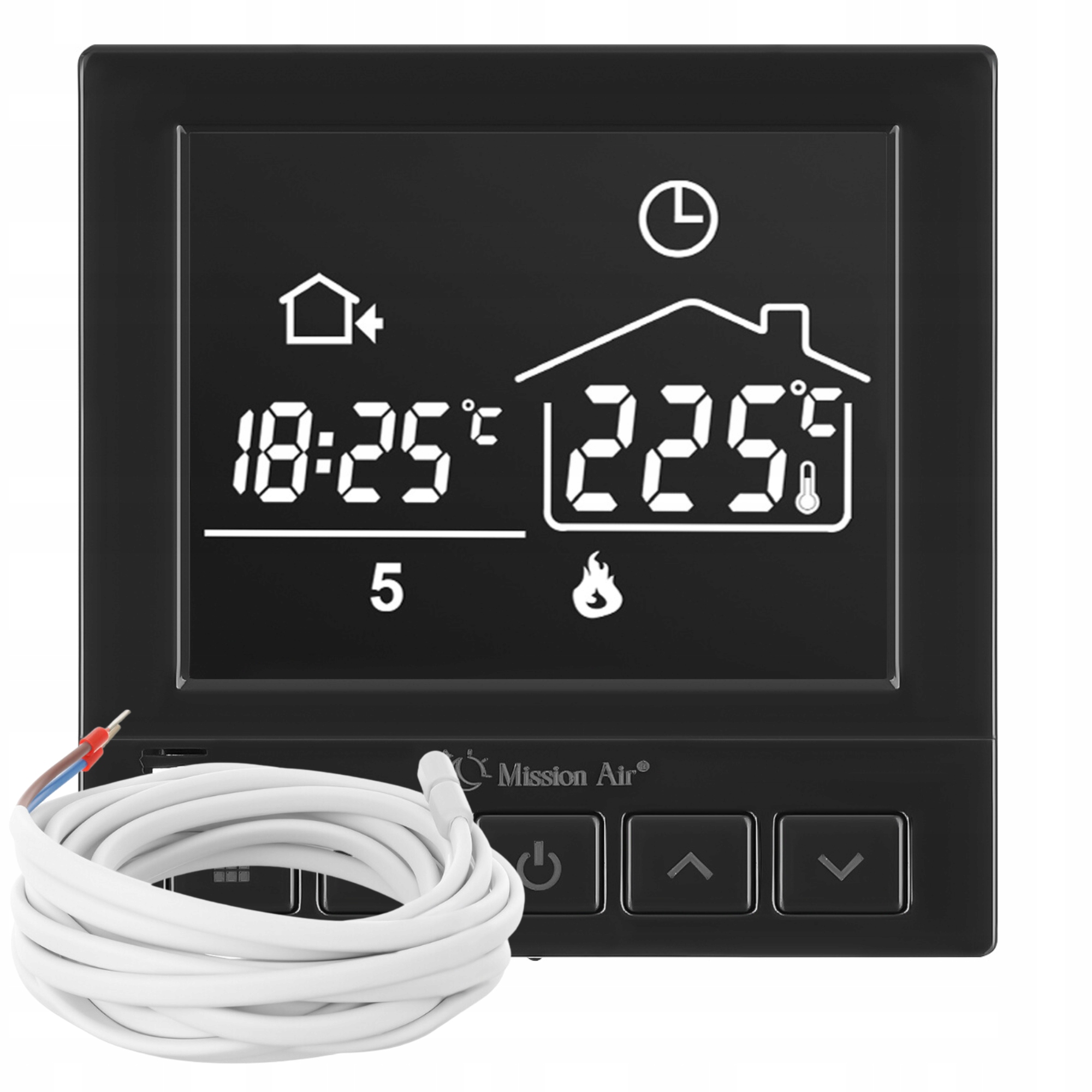 Programovatelný regulátor teploty Taurus Black Mission Air