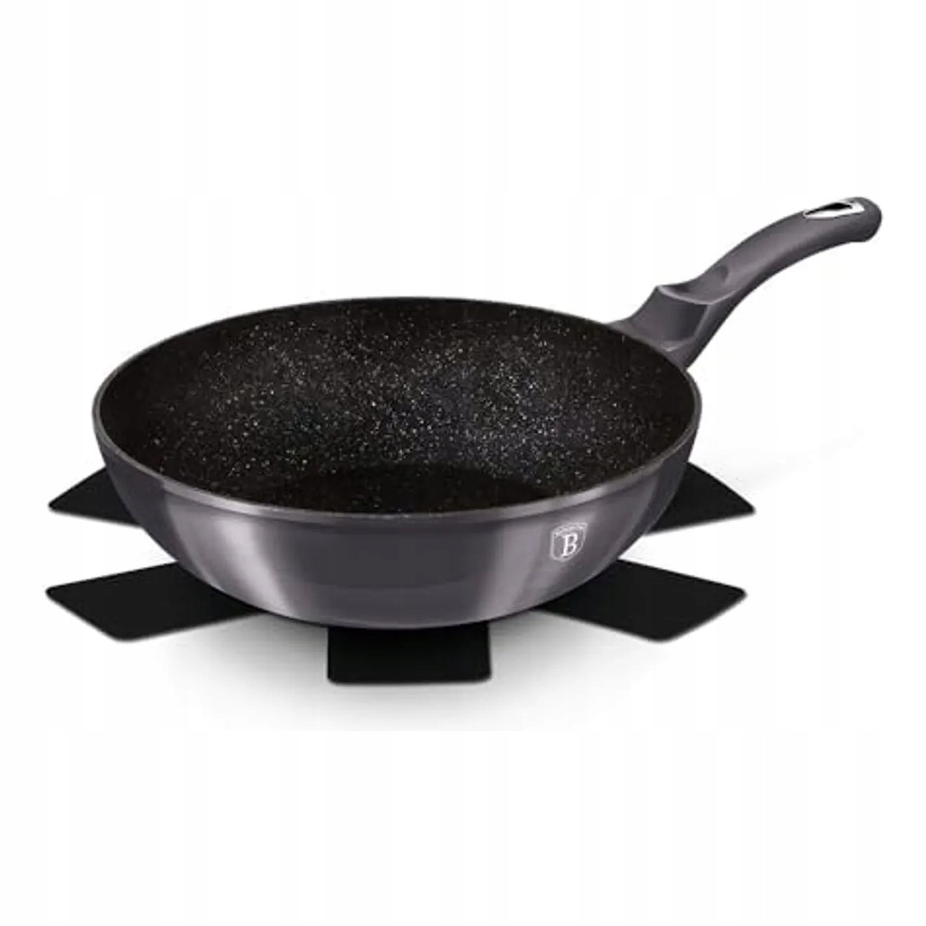 Berlingerhaus Carbon Pro Line Pánev Wok s mramorovým povrchem, 28 cm