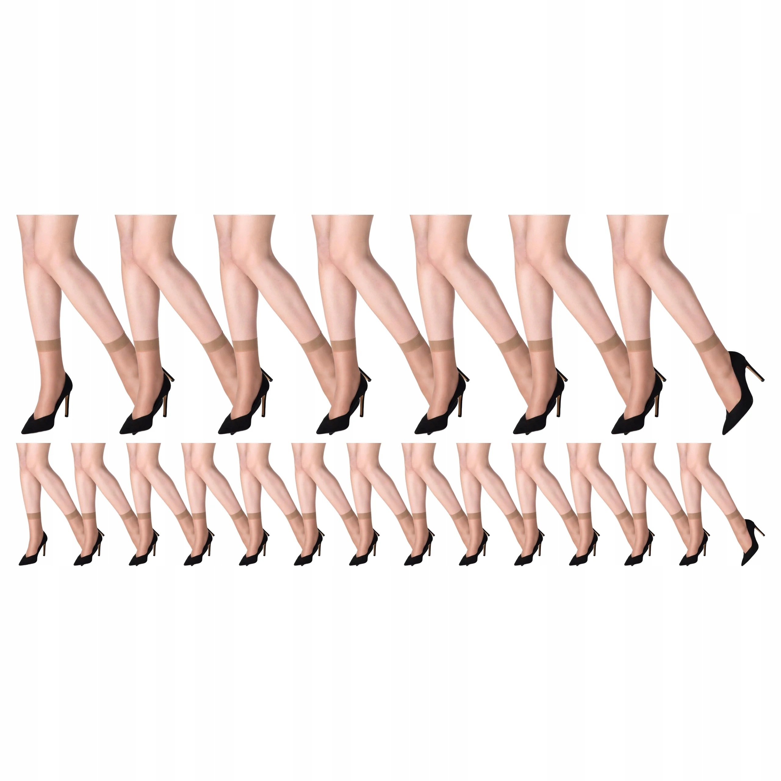 20 x Tenké Ponožky Klasické 15 den 2 páry Petky Marilyn Daino