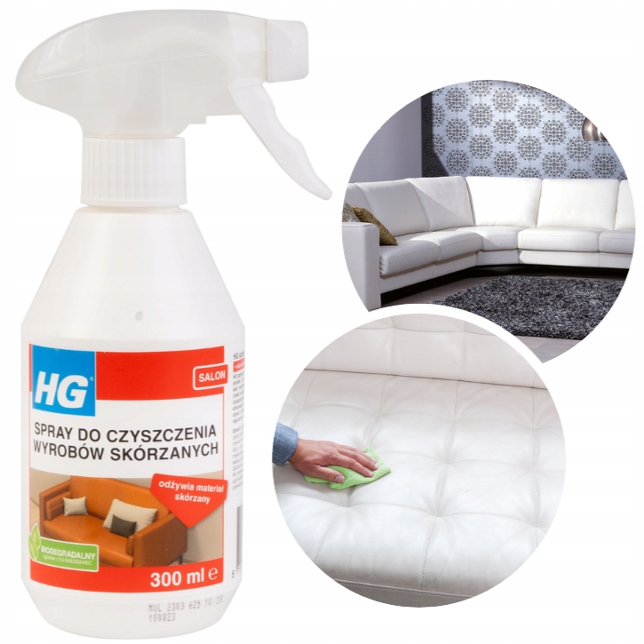HG SPRAY ŚRODEK DO CZYSZCZENIA WYROBÓW SKÓRZANYCH 300ML