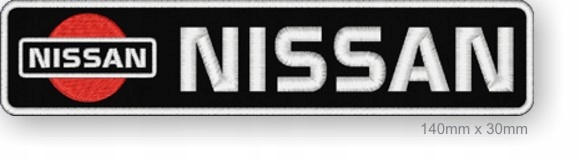 

Naszywka termo Nissan 140mm x 30mm Haft