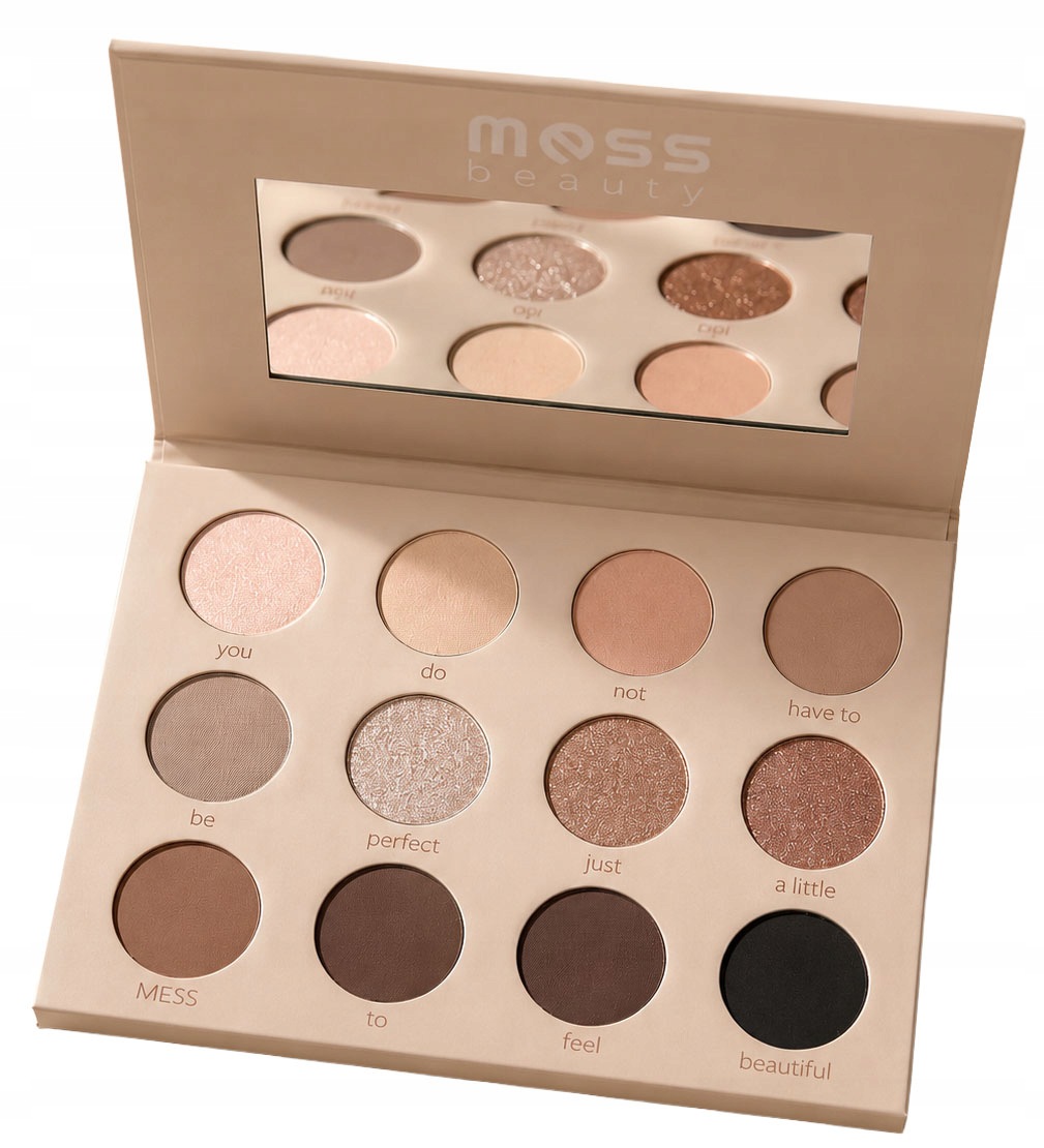 Mess Beauty Soft Nudes Paleta 12 cieni do powiek