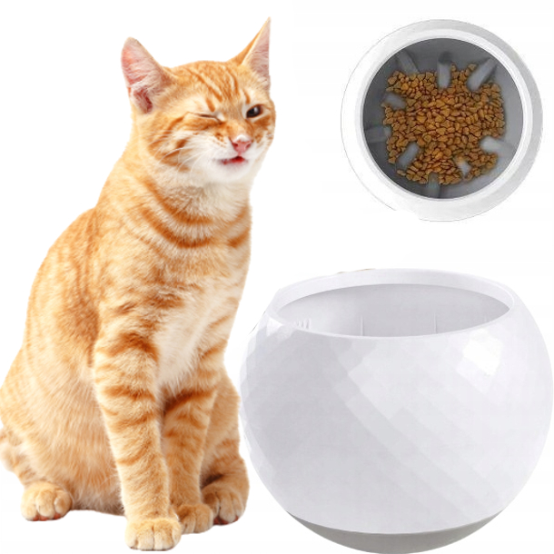 Levně Miska Zpomalující krmení pro psa kočku protiskluzová Els Pet 1 l