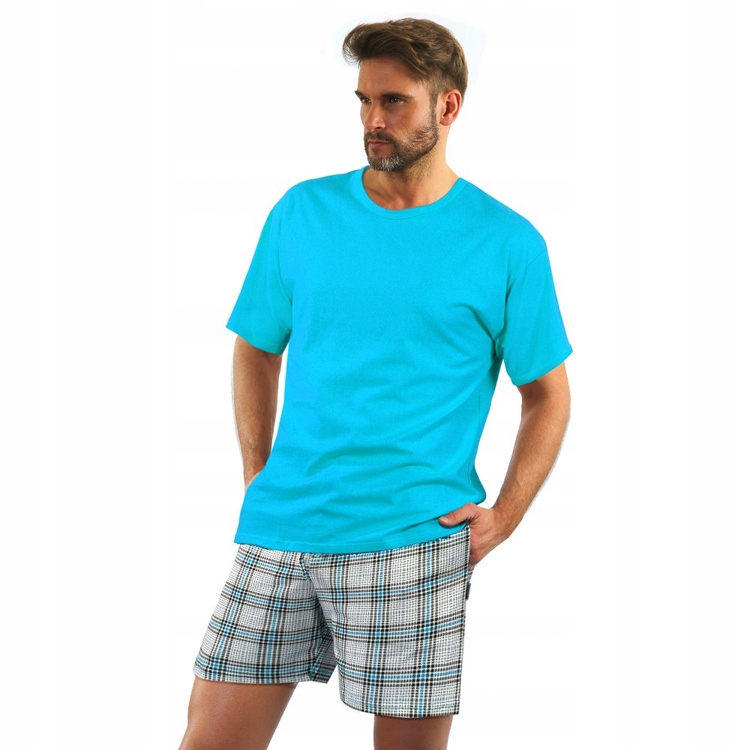 2379/27 Pánské pyžamo s krátkým rukávem a kraťasy Sesto Senso