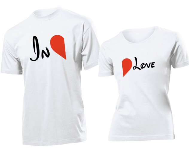 

Koszulki dla par In Love Zakochanie Walentynki L