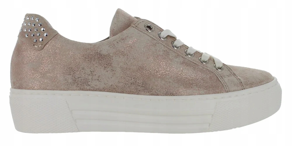 Gabor Dámské polobotky šněrovací, platforma velikost 40 béžová kůže