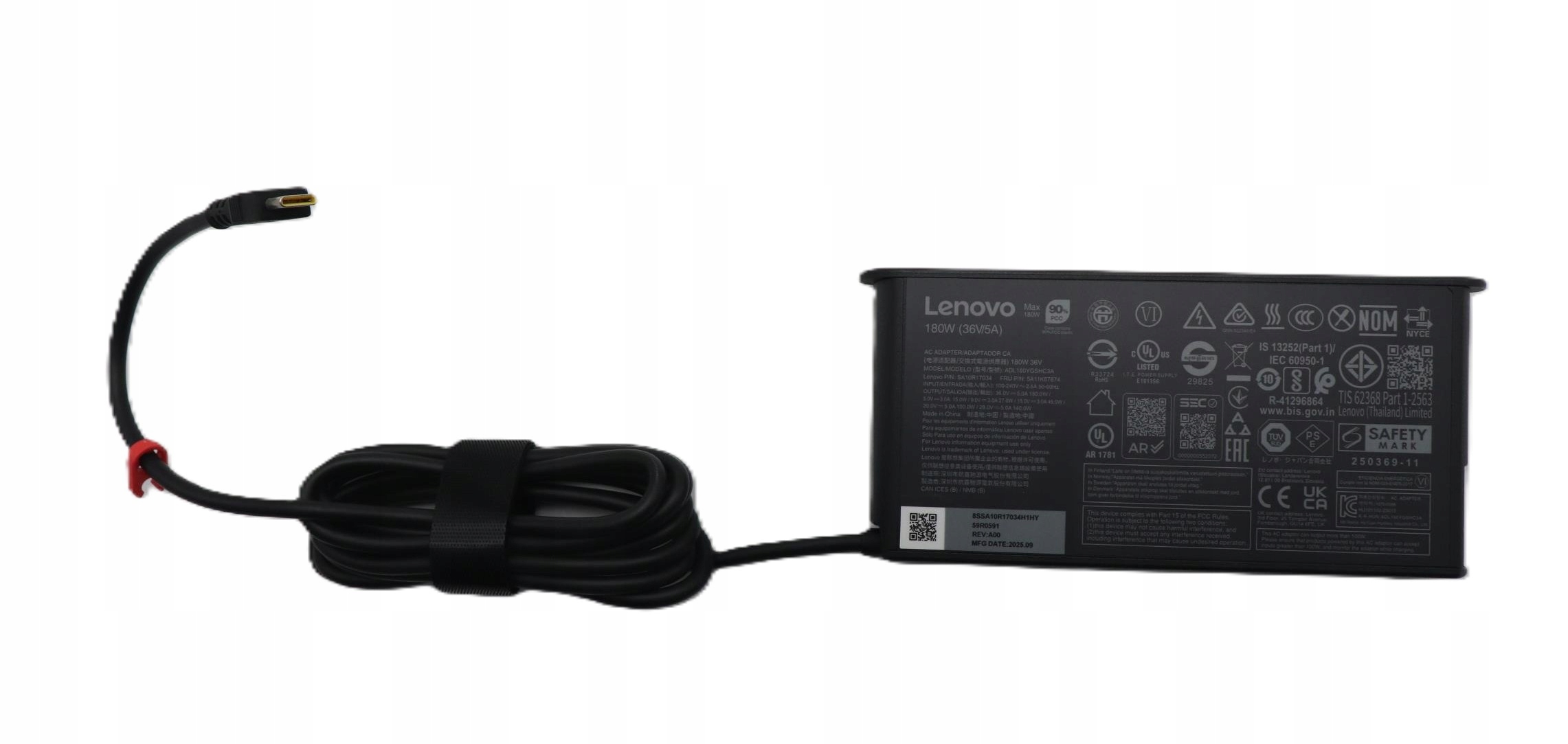 Zasilacz 180W Usb-c 5A11K67873 Lenovo Thinkpad P16 gen3 typ 21RR