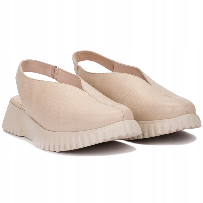 Dámské sandály Wonders A-4411 Wild V. Beig béžové, Kůže Vel. 36