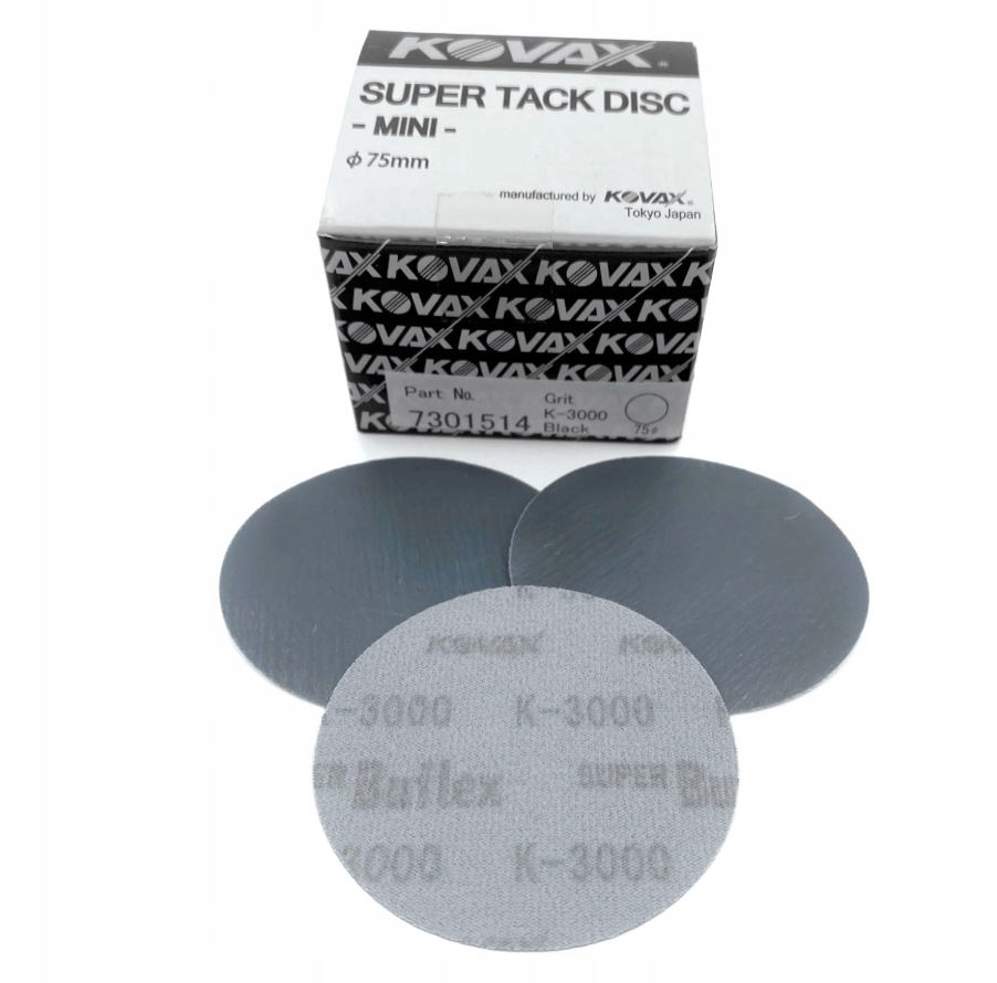 Brusný kotouč na suchý zip Kovax Buflex Dry 75 mm černý K3000 50 kusů