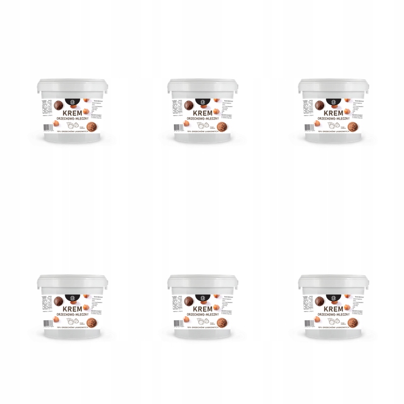 CD Ořechovo-mléčný krém, lískový ořech 10% 1 kg X6