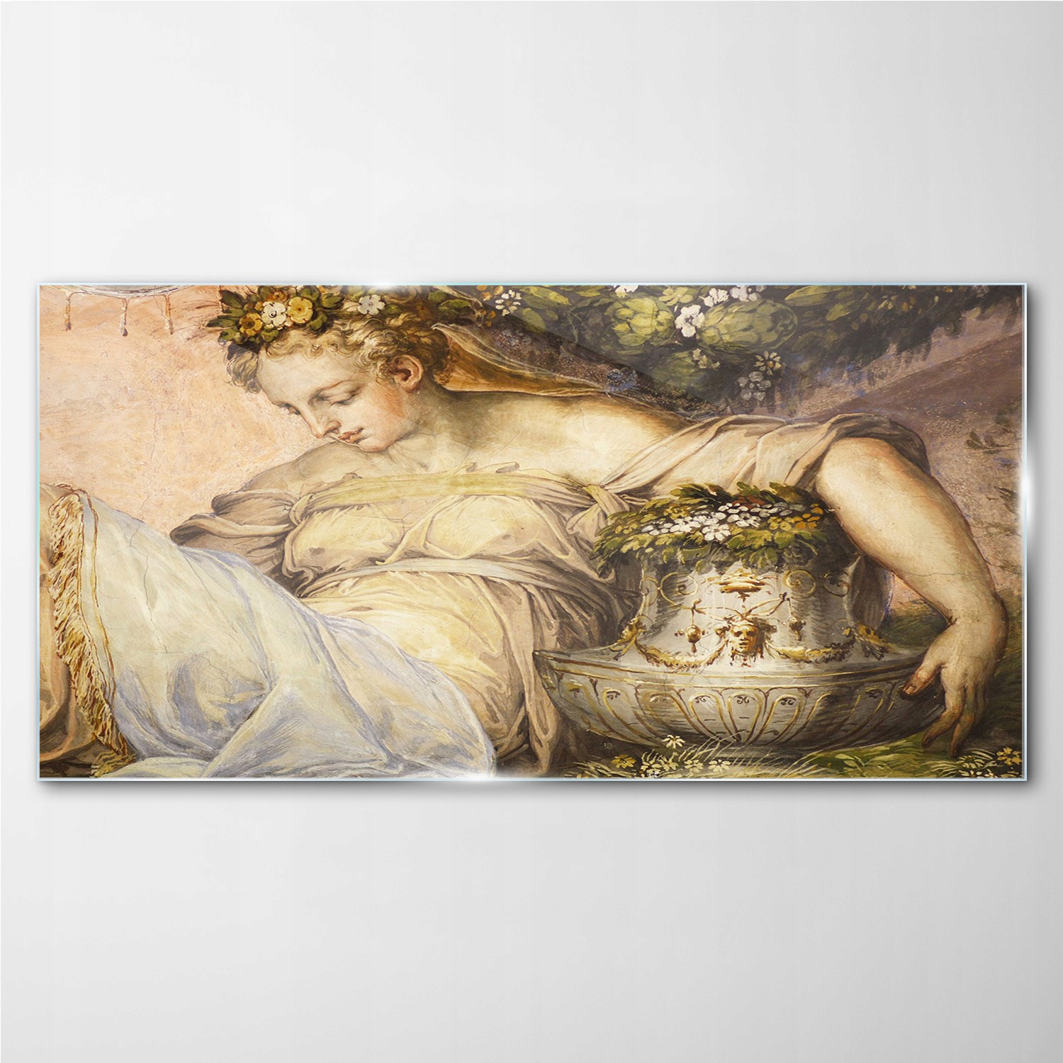 

Szklany obraz Starożytność kobiety kwiaty 120x60