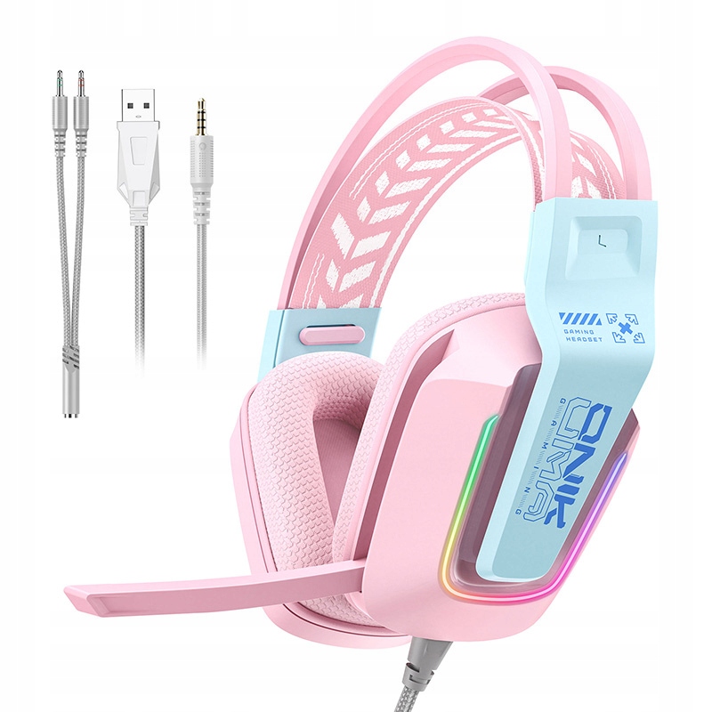 Słuchawki wokółuszne Onikuma X13 pink