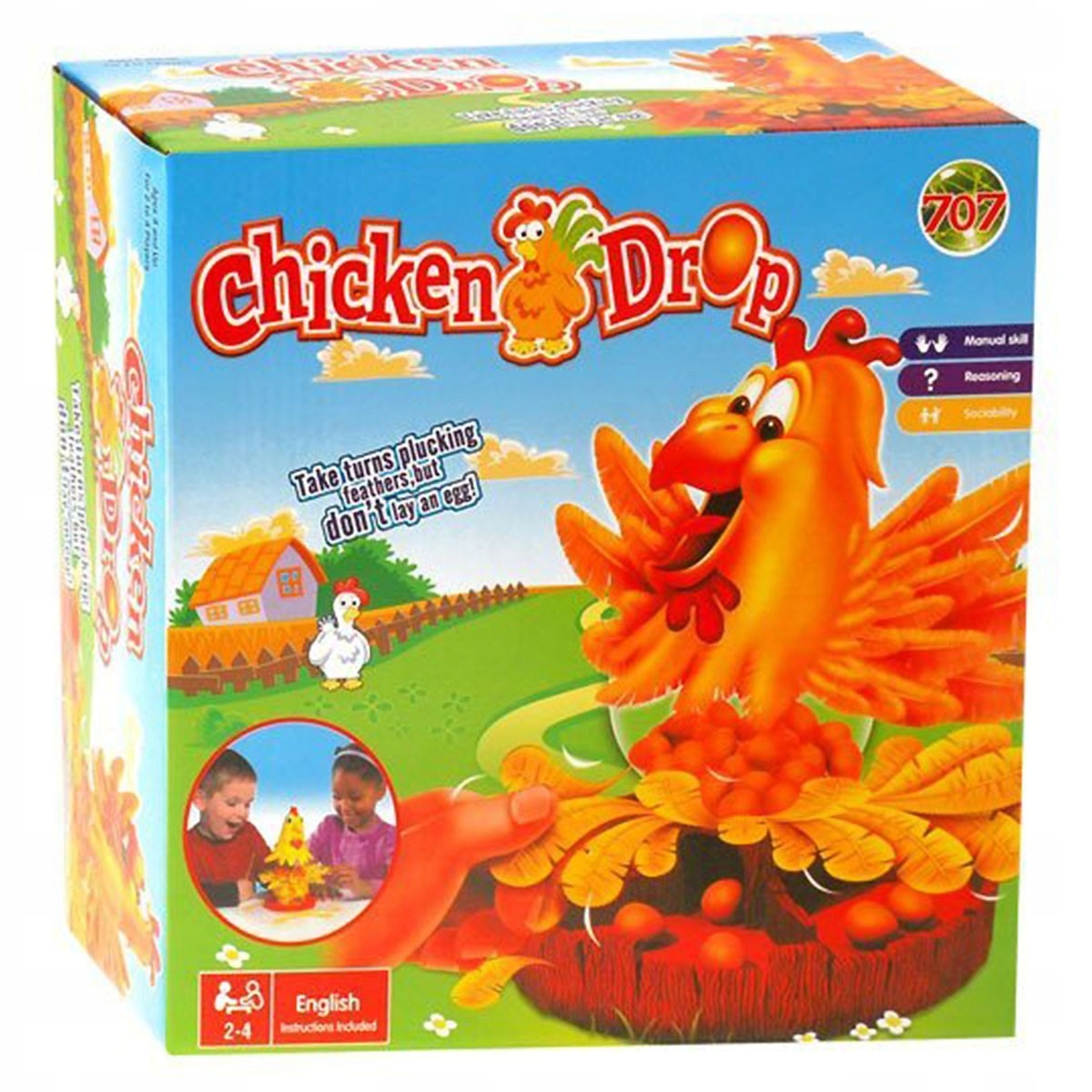 

963244 Gra Chicken Drop Kogut Kura Jajka