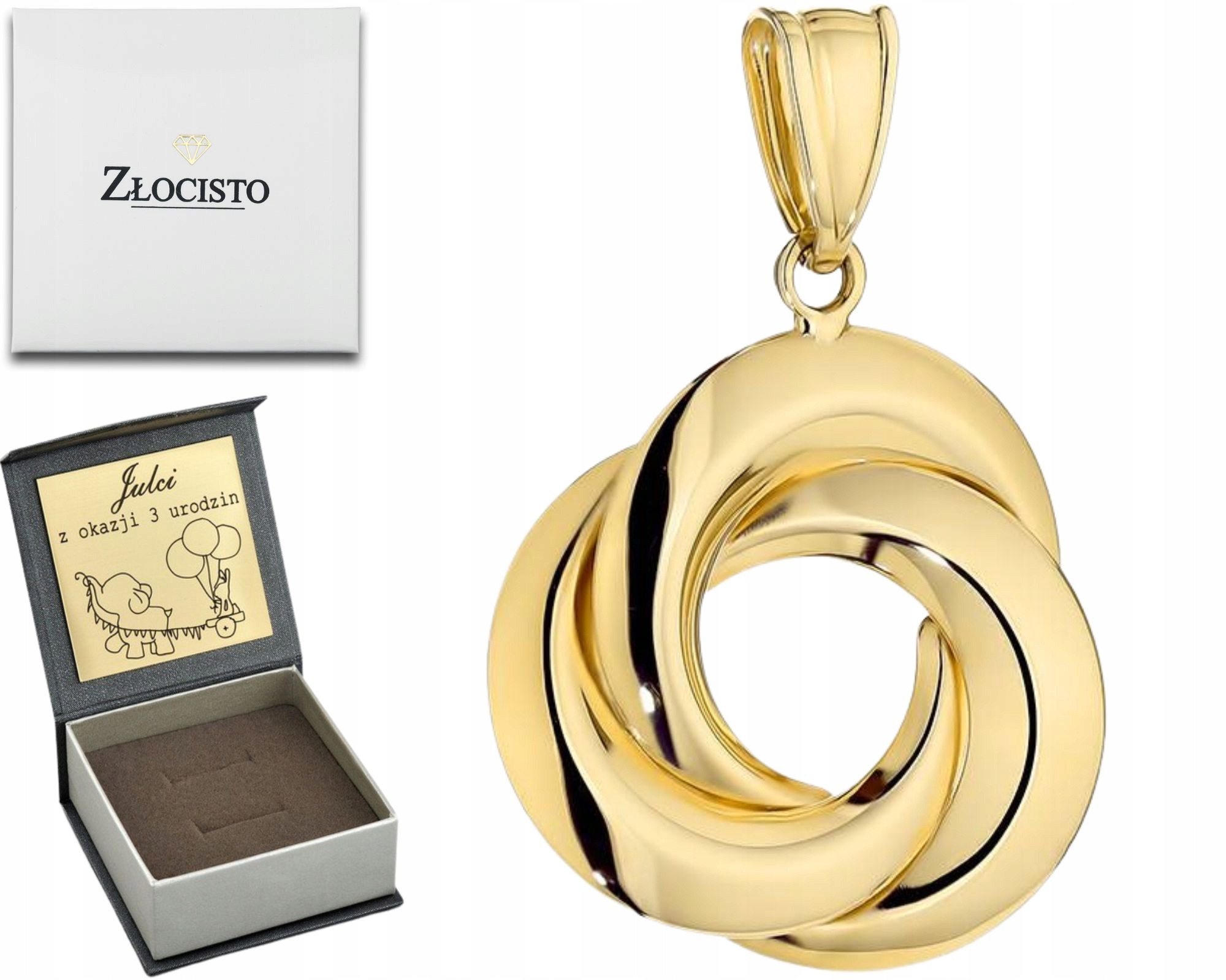 Zlatý Pletený Přívěsek Šroubovací Zlato Drť 585 Dárek Gravírování