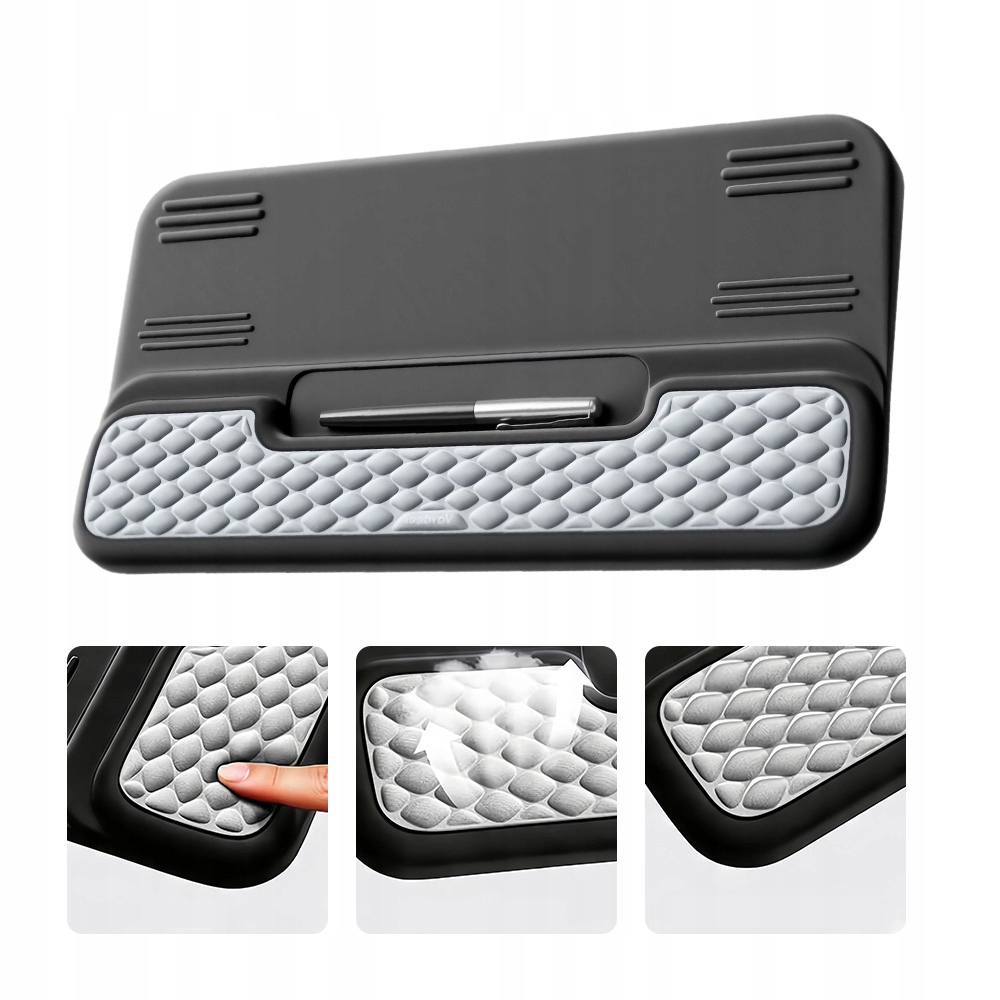 Podložka Pod Zápěstí Stojan Na Klávesnici Protiskluzová Černá