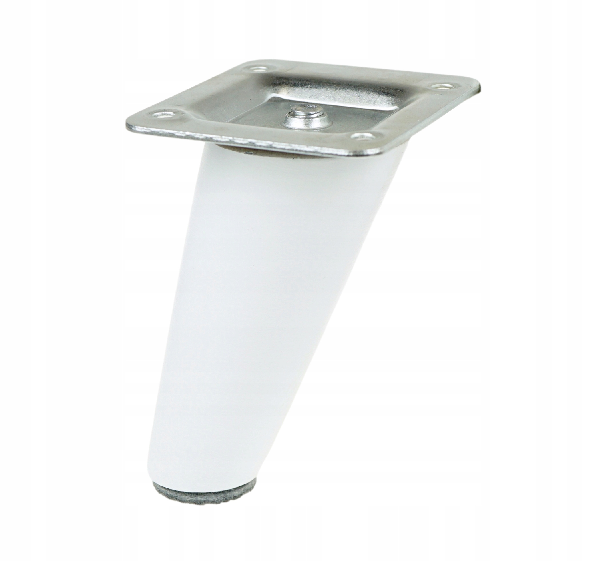 4x Nóżki 8cm drewniane do mebli buk biała skośna Materiał dominujący drewno