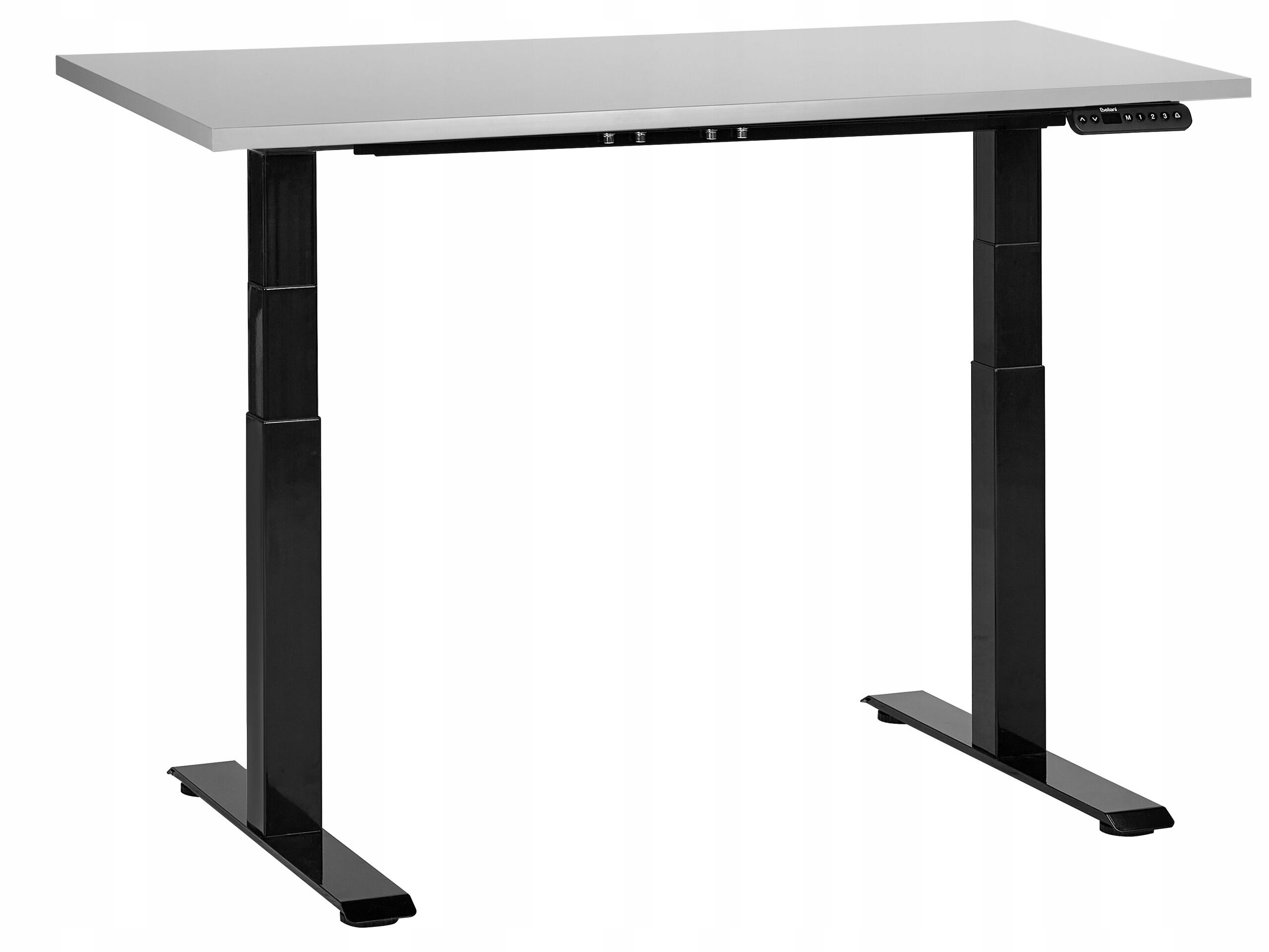 Biurko regulowane 120x72 szaro-czarne