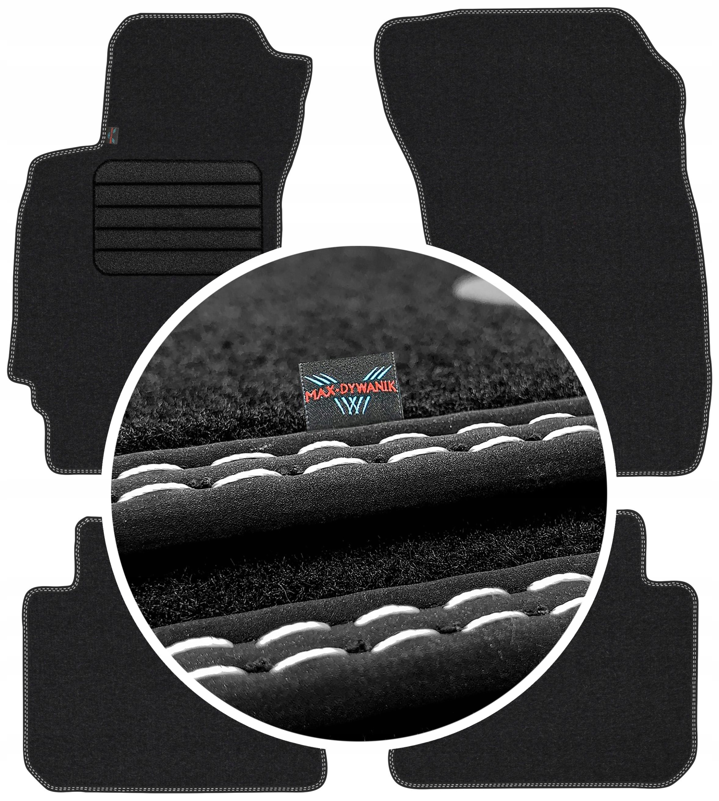 Subaru Forester III 2008-2013 Velurové autokoberce Koberce do auta