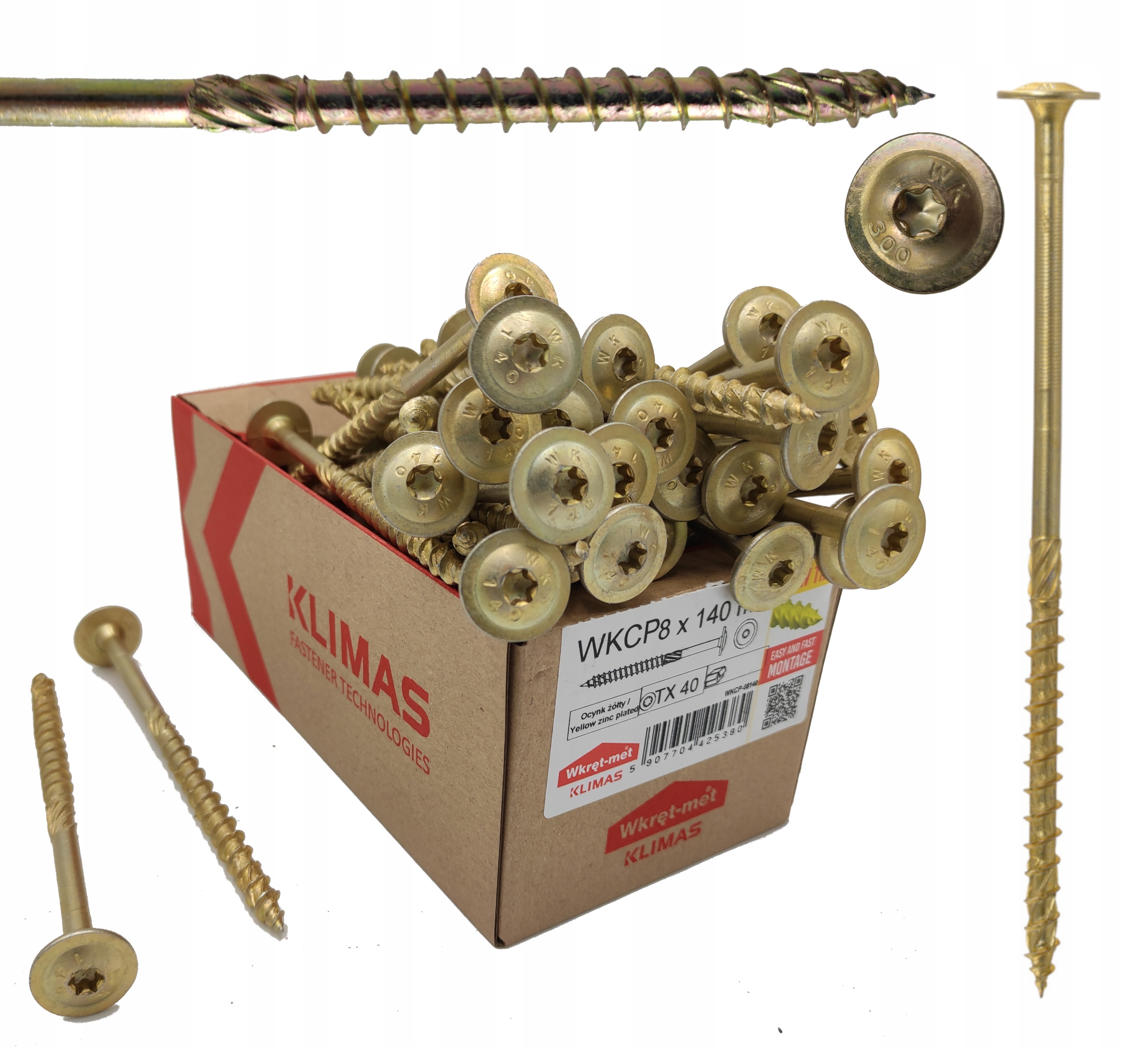 

Wkręty Ciesielskie Do Drewna Talerzowe Torx 8x140