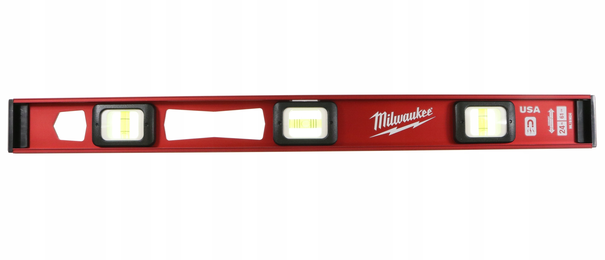 Lekka Aluminiowa Poziomica Dwuteowa Magnetyczna I-beam 60CM Milwaukee
